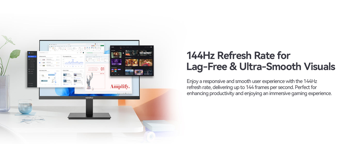 KOORUI E2711K | 27" FHD 144Hz Office Monitor