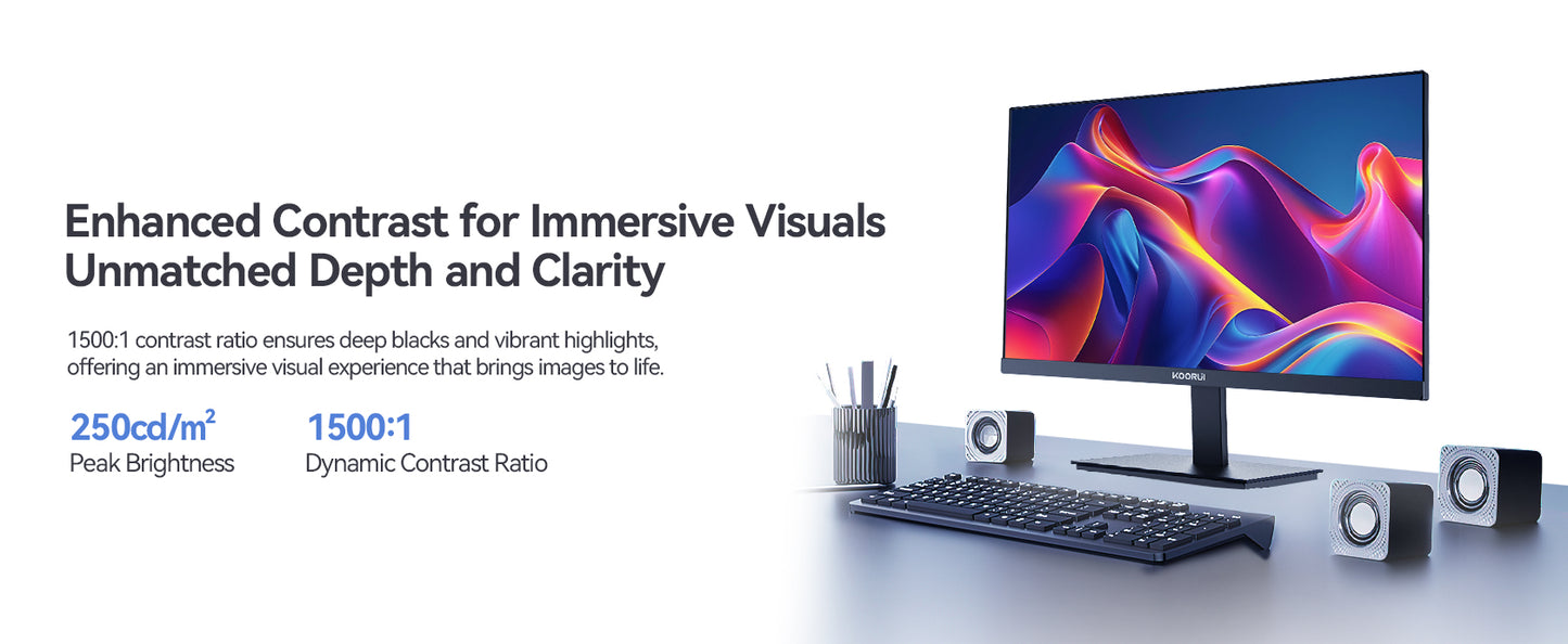 KOORUI E2411K | 24" FHD 144Hz Office Monitor