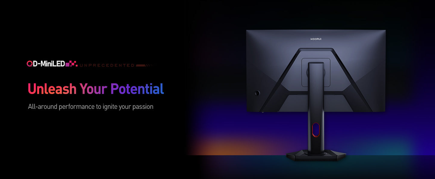 KOORUI S2721PM | 27" QHD 200Hz miniLED Monitor | AMD FreeSync | DIC 1ms | HDR 1000