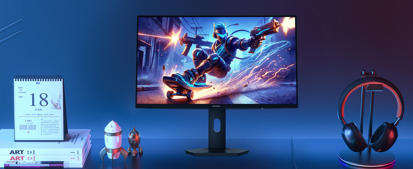 KOORUI S2741LM | 27" 320HZ@FHD / 180HZ@UHD miniLED Monitor | AMD FreeSync | 10bit | DIC 1ms | HDR 1400