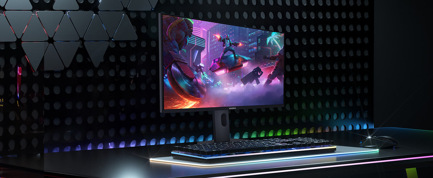 KOORUI S2741LM | 27" 320HZ@FHD / 180HZ@UHD miniLED Monitor | AMD FreeSync | 10bit | DIC 1ms | HDR 1400