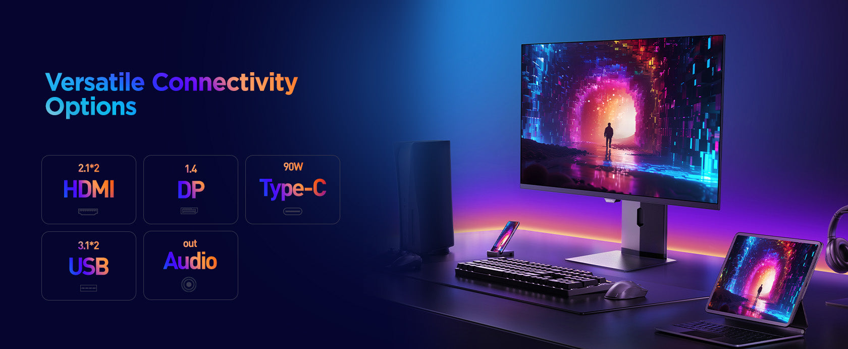 S3241XO KOORUI 4K ゲーミングモニター OLED 240Hz backend=imagemagick;version=1;