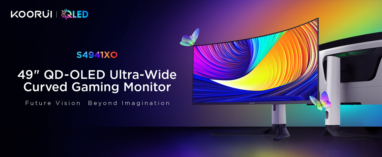 KOORUI S4941XO | 49" DQHD 240Hz 1800R OLED Monitor | AMD FreeSync | GTG 0.03ms